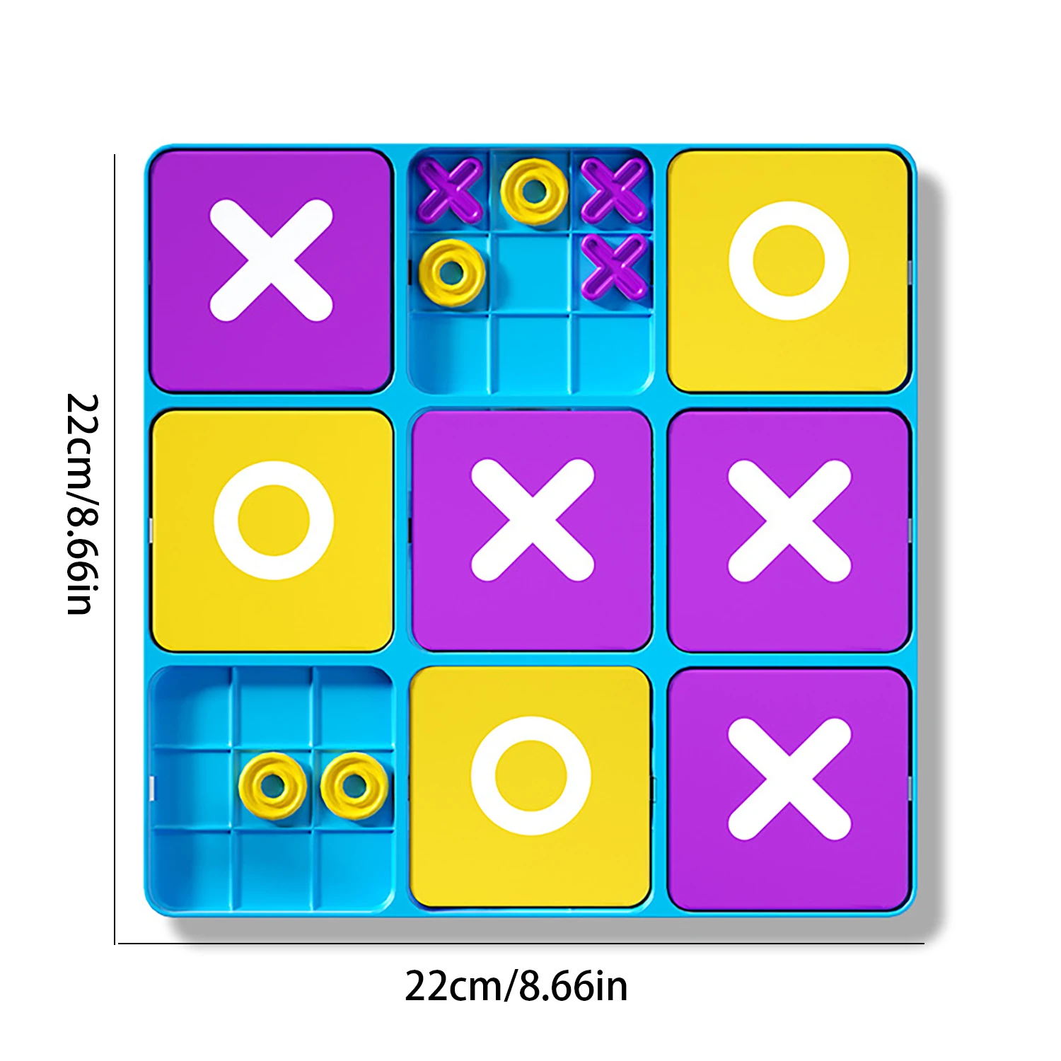 Nine Palace Grid Well shaped Chess Toy for Children's Puzzle Logic Thinking Training Double Interactive Desktop Game thumbnail 2