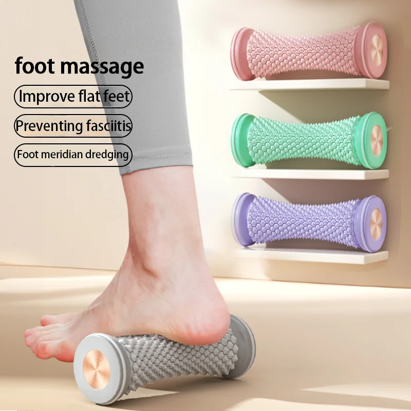 Foot Massager Massage Roller Yoga Massage Ball Plantar Fascia Roller Muscle Relaxation Care Plastic Manual Foot Massager Rollers