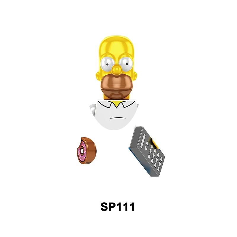 Simpson figure Mini Building Blocks Toy Gift – Homer, Marge, Bart, Lisa, Maggie Mini Figures Collectible Blocks thumbnail 3
