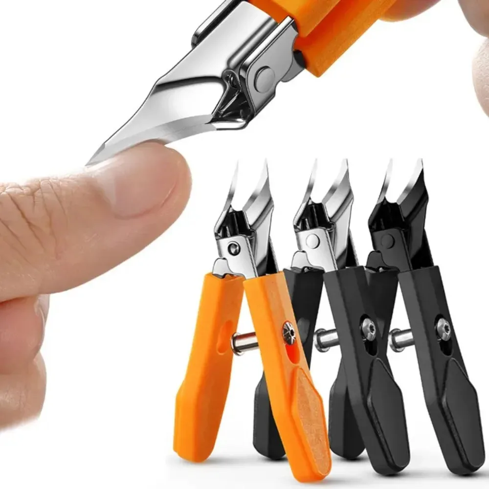 25° Slant Edge Nail Clipper Wide Opening Stainless Steel Professional Ingrown Toenail Tools Eagle Beak Oblique Toe Nail Trimmers thumbnail 2