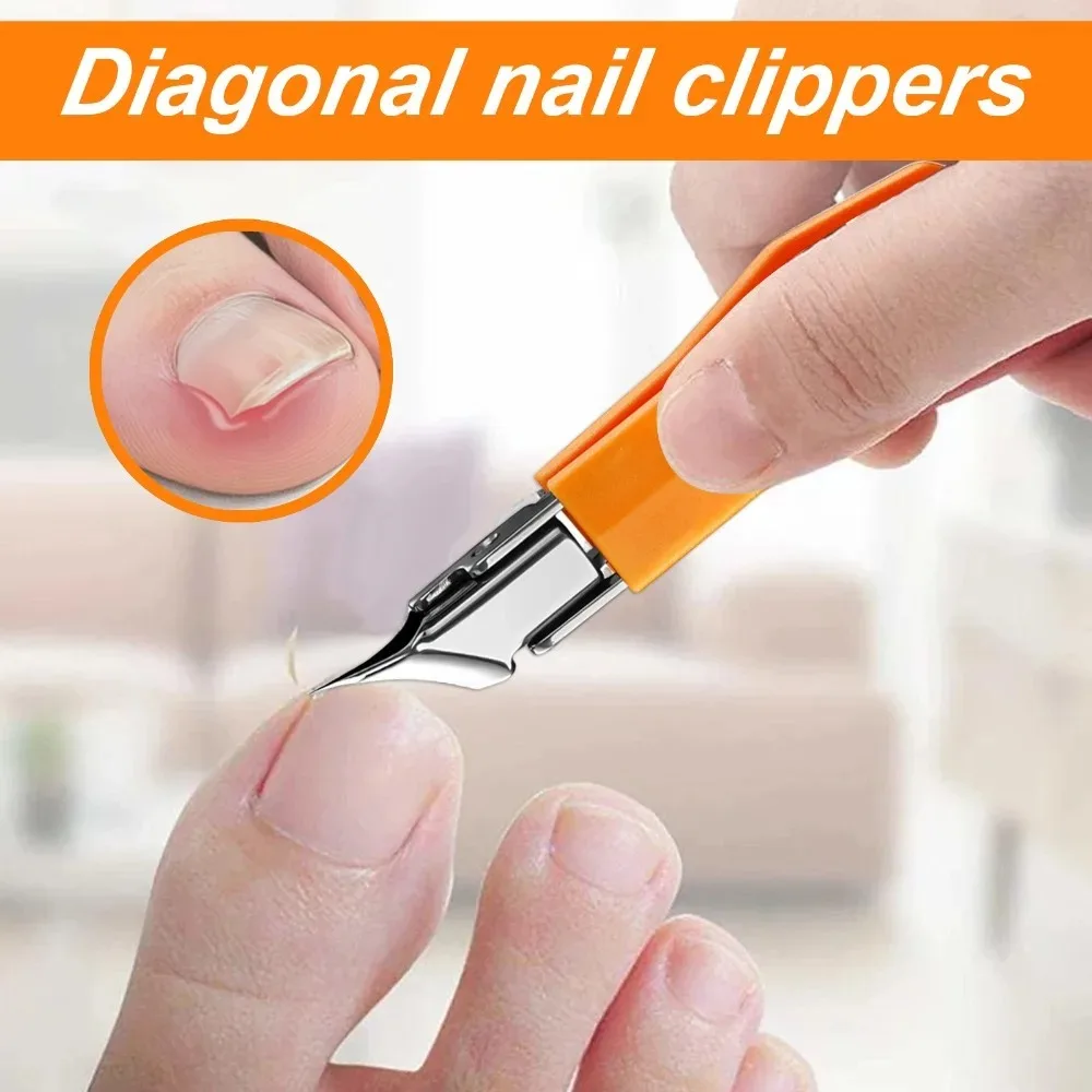 25° Slant Edge Nail Clipper Wide Opening Stainless Steel Professional Ingrown Toenail Tools Eagle Beak Oblique Toe Nail Trimmers thumbnail 4