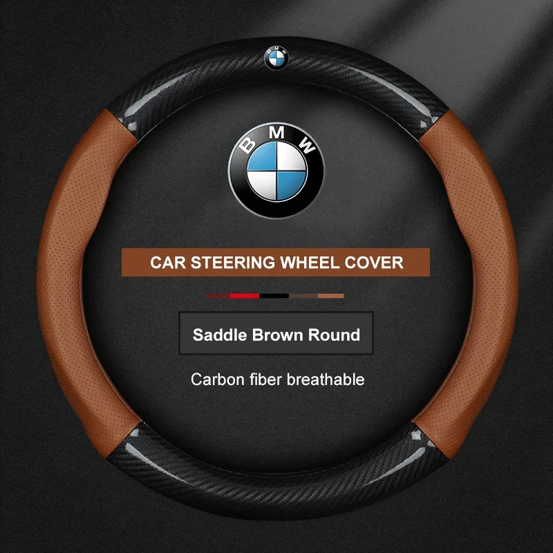 Car Steering Wheel Covers For BMW M E39 E46 E60 E70 E72 E80 E82 E90 E92 G01 G05 G10 G20 G30 F01 F05 F10 F15 F20 F25 F33 M3 M4 M5 thumbnail 3
