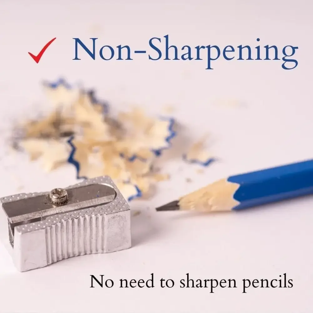 Simple Metal Pencil No Ink Non-Sharpening Unlimited Writing Pencil Eternal Pencil Stationery thumbnail 5