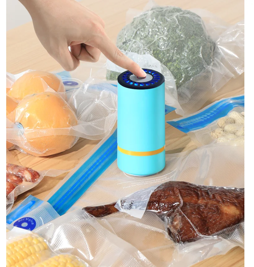 Mini Electric Air Pump Rechargeable for Food Fresh-Keeping Vacuum Sealed Bag Storage Bag Automatic Vacuum Compression Machine thumbnail 3