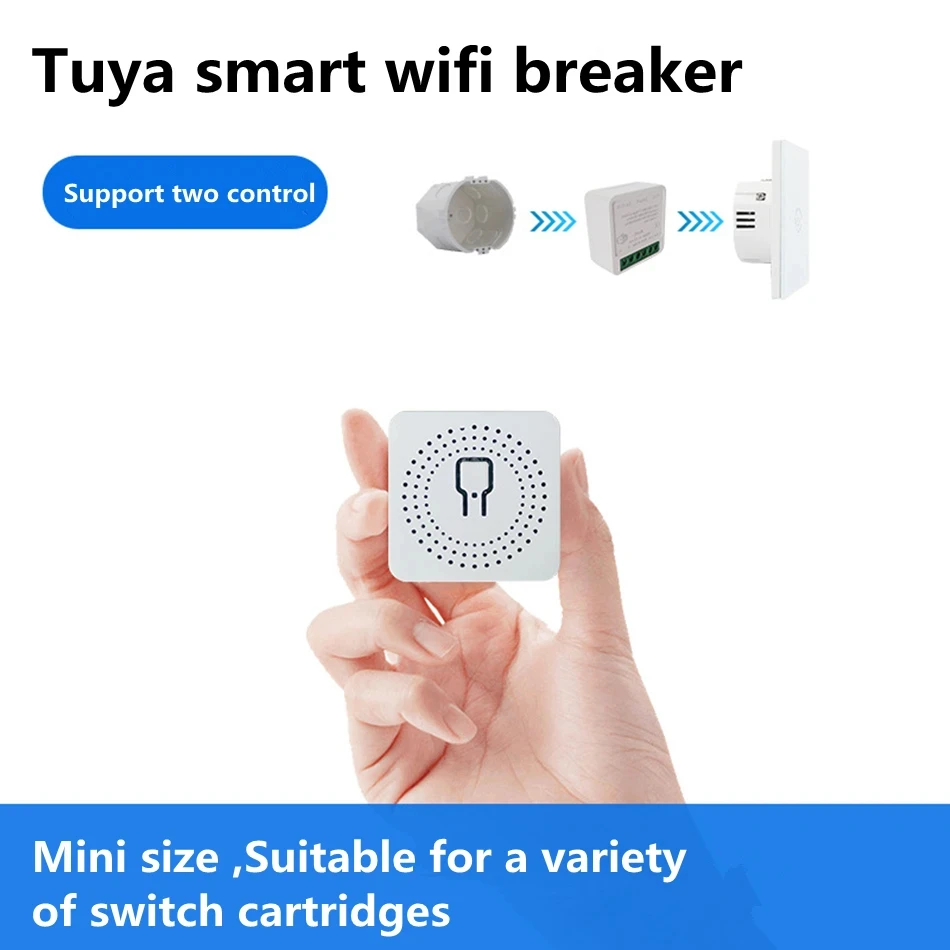 16A MINI Wifi Switch DIY Smart Home 2-way Control Relay Smart LIfe APP Control Remotely Timer Works With Alexa Google Home Alice thumbnail 5