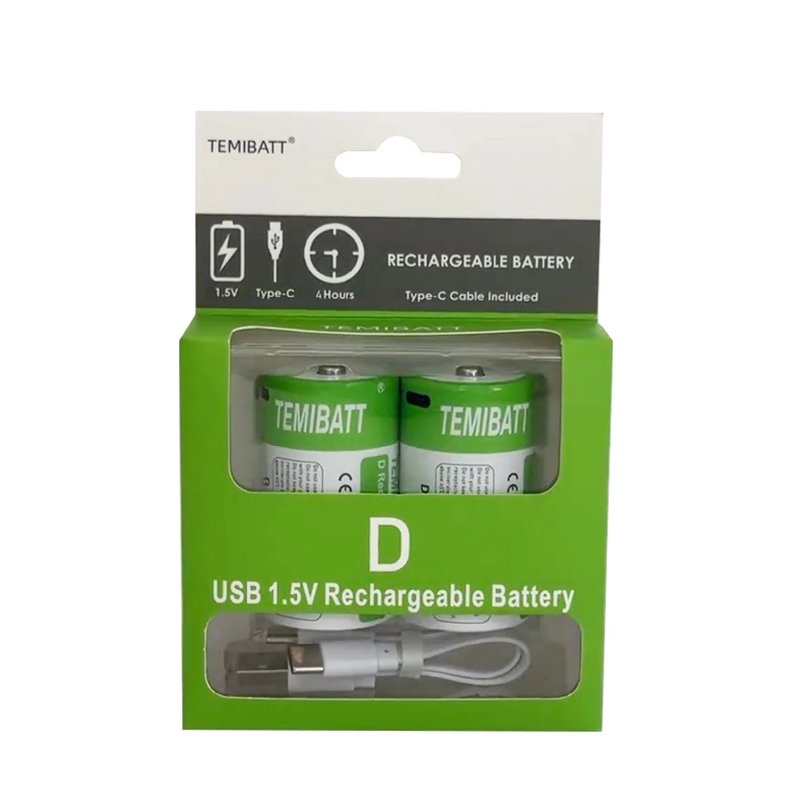 USB Fast Charging 1.5V D Size Battery LR20 D1 7400mWh High Capacity Li-ion Rechargeable Batteries For Gas Stoves Water Heaters thumbnail 6