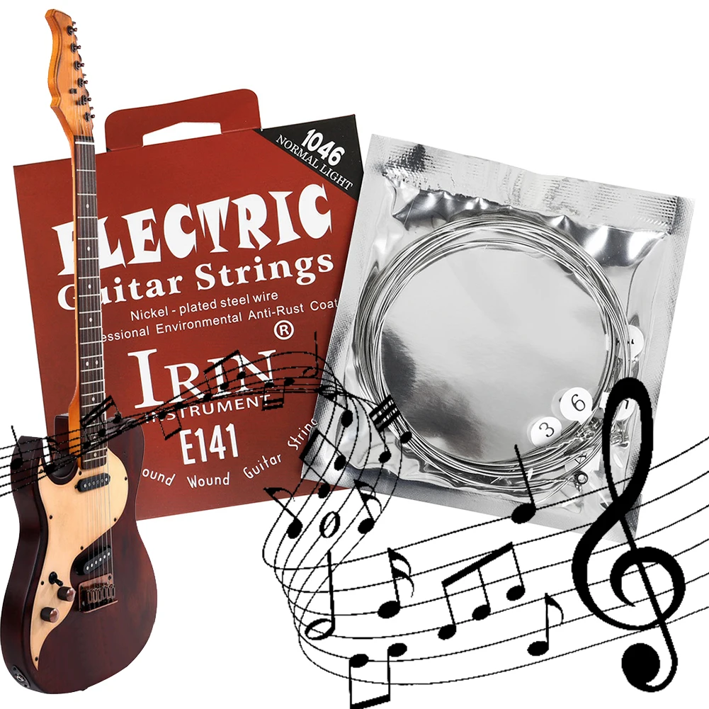 Electric Guitar Strings Nickel Alloy Guitar Strings Musical Instruments Accessories
