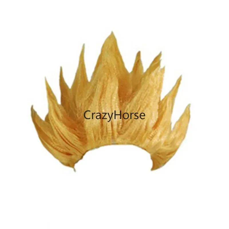 Halloween Adult Men Z Cosplay Saiyan Wigs Goku Anime Costume Party Dress Up Youth Flame Blue Yellow Green Red Wig Carnival Hair thumbnail 6