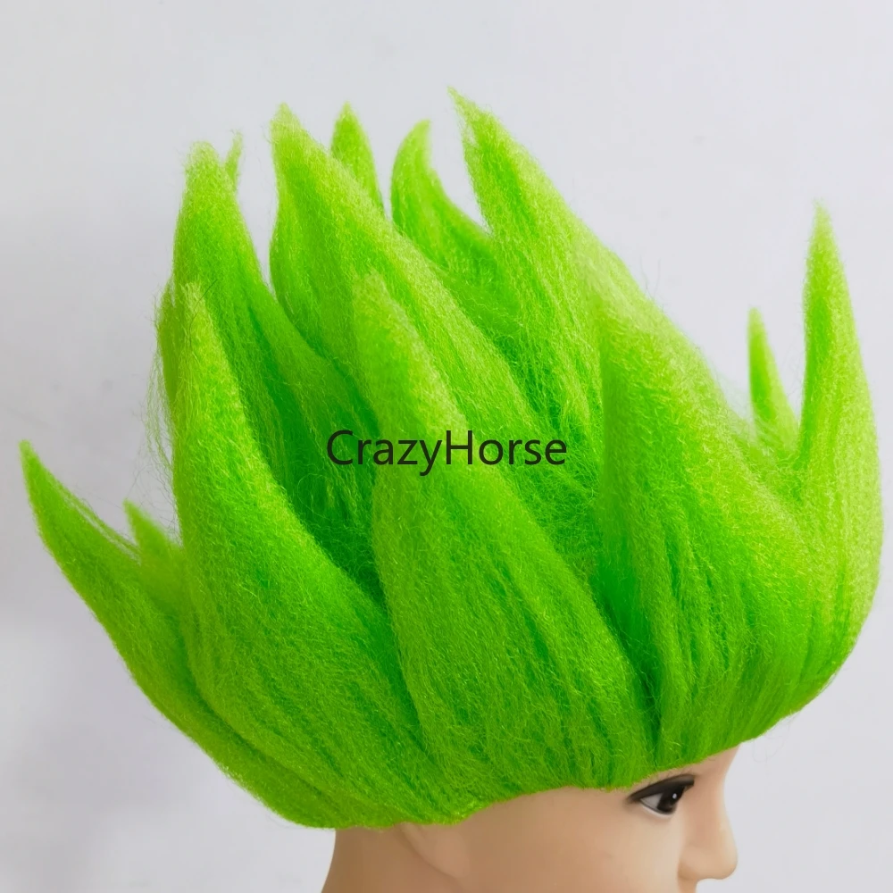 Halloween Adult Men Z Cosplay Saiyan Wigs Goku Anime Costume Party Dress Up Youth Flame Blue Yellow Green Red Wig Carnival Hair thumbnail 4