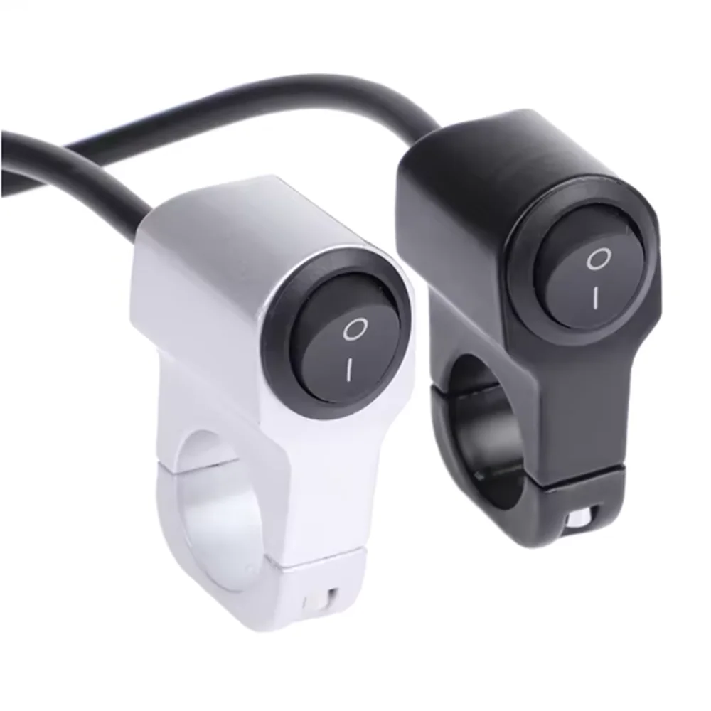 Universal 7/8" Motorcycle Handlebar Switch， Headlight On/Off Toggle for Bike， ATV， Spotlight