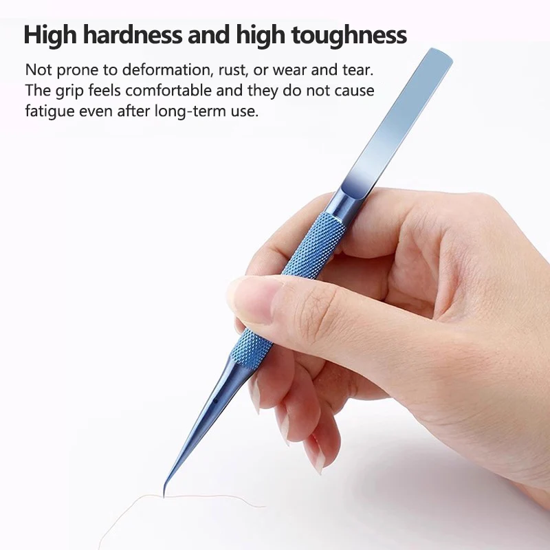 Precision Anti-static Tweezers Set Repairing Mobile Phone Thin Pointed Anti-magnetization Microscope Forceps Fixture thumbnail 3