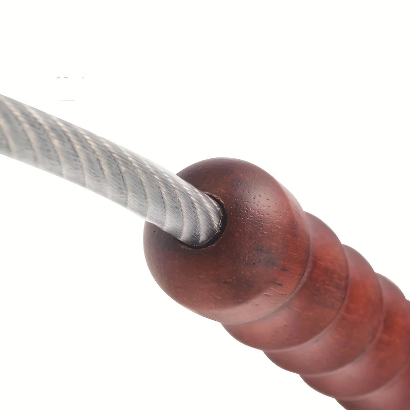 Tactical Whip Wood Handle Emergency Tool Self Defense Aluminum Anti Skid Glass Breaker Emergency Hammer Survival Kit thumbnail 4