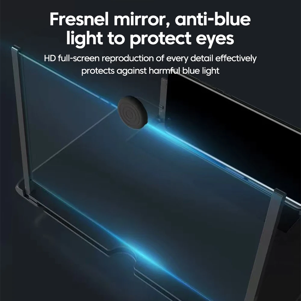 10/12 inch Phones Screen Amplifier HD Video Desktop Lazy Stand Magnifier ABS+Acrylic Lightweight Material Cellphone Accessories thumbnail 2
