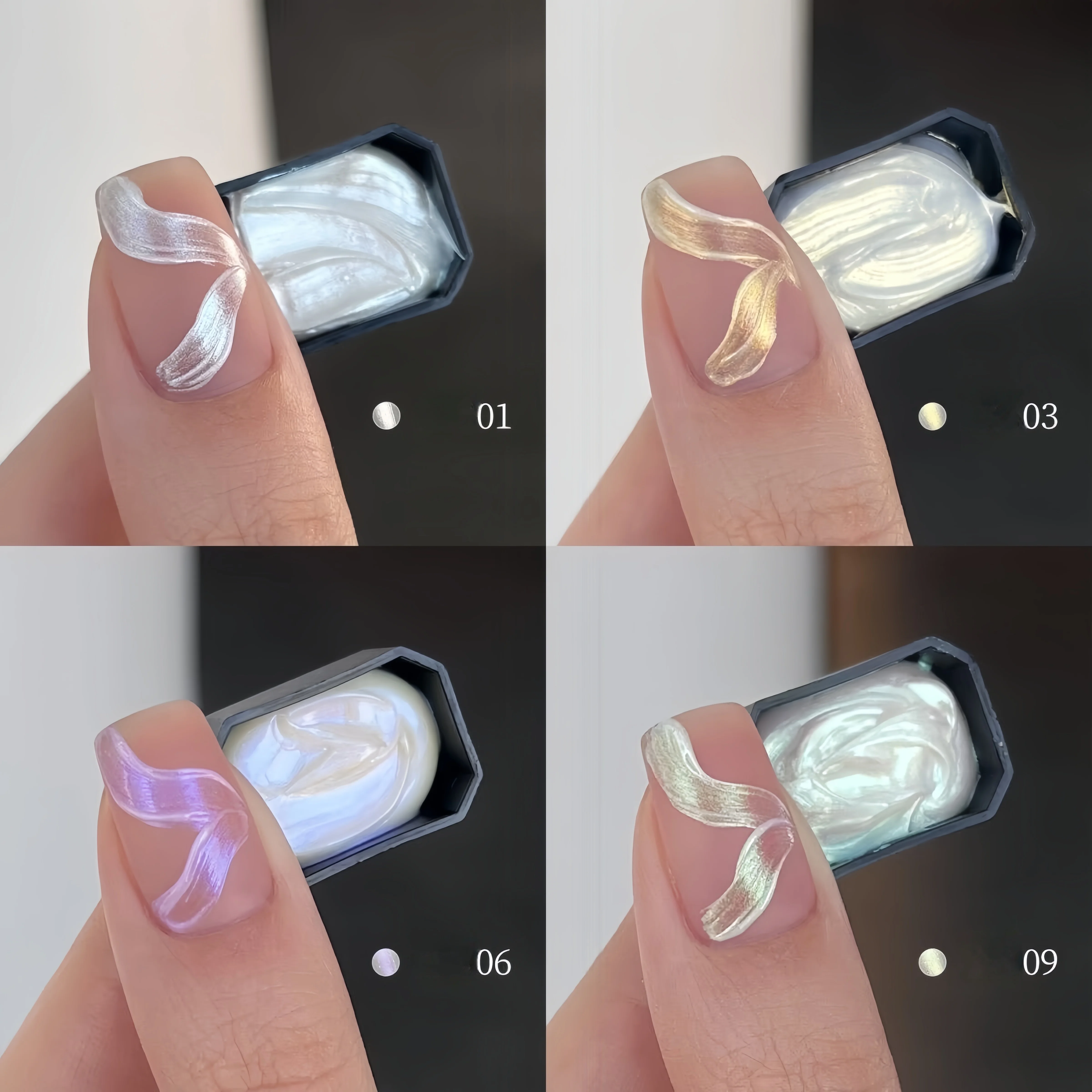 9-color solid nail polish, patting gel gradient color semi permanent UV&LED gel nail art creation salon DIY,summer popular thumbnail 5