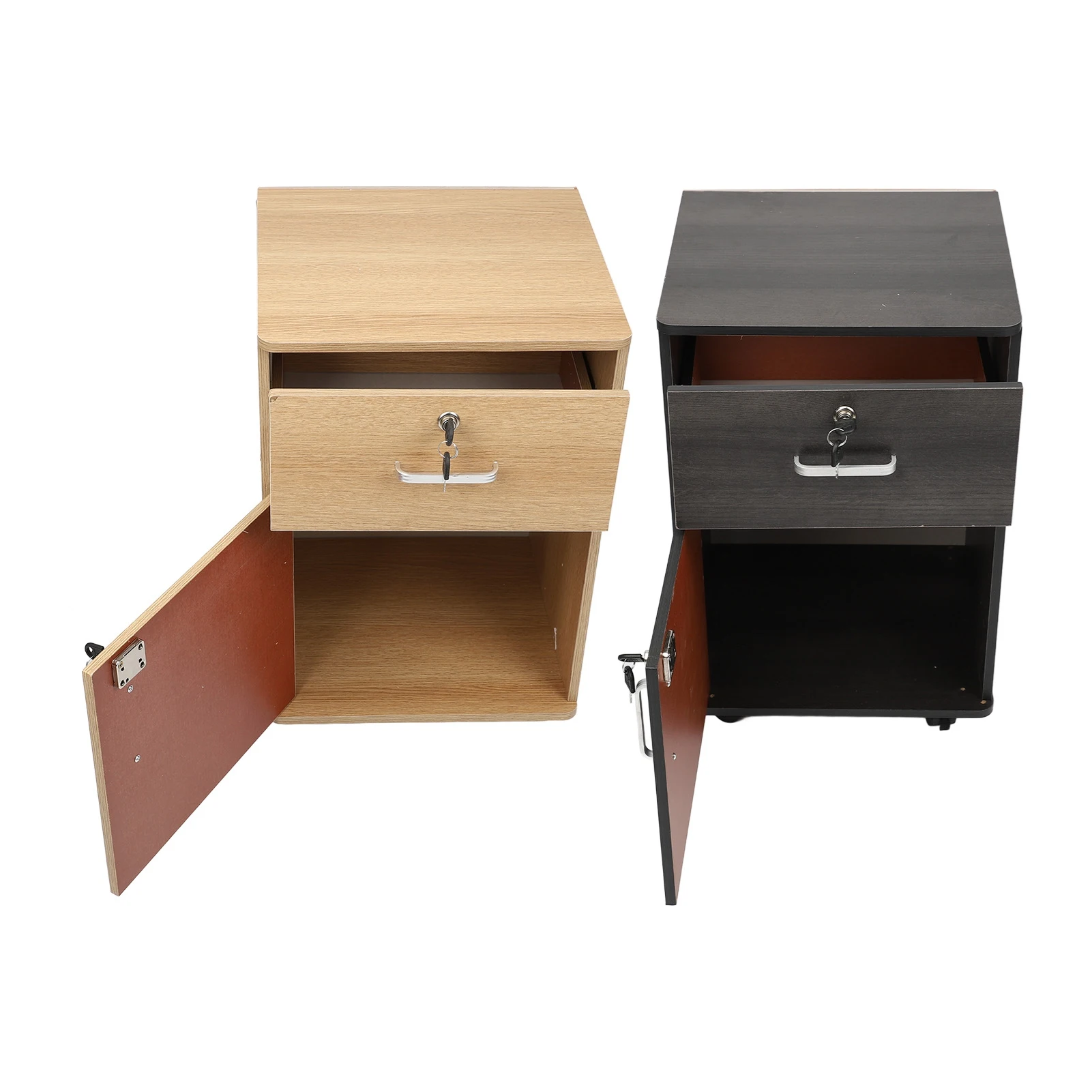 Mobile File Cabinet Multiple Drawers Sturdy Under Desk Rolling File Cabinet with Locks Wheels for Home Office thumbnail 3