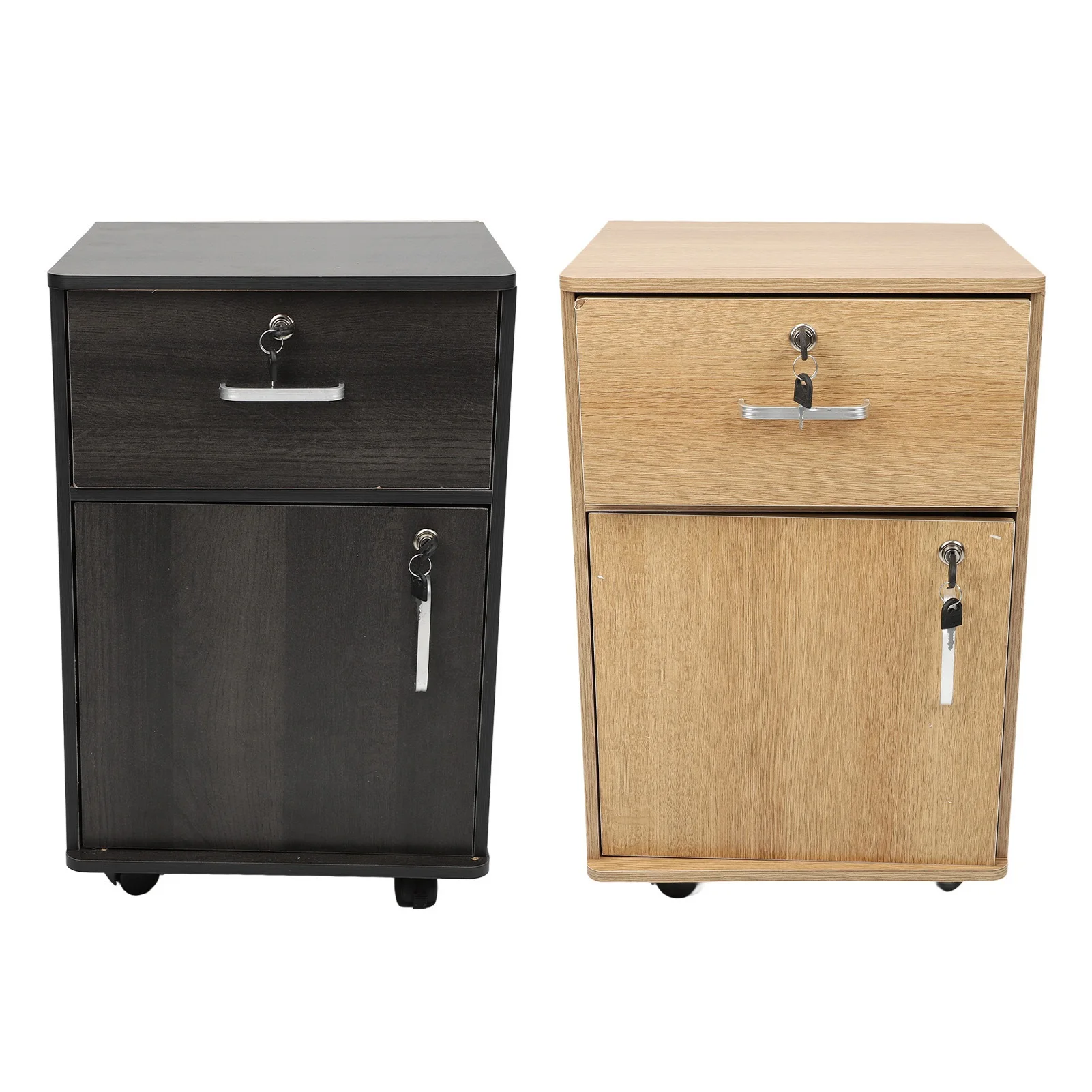Mobile File Cabinet Multiple Drawers Sturdy Under Desk Rolling File Cabinet with Locks Wheels for Home Office thumbnail 2