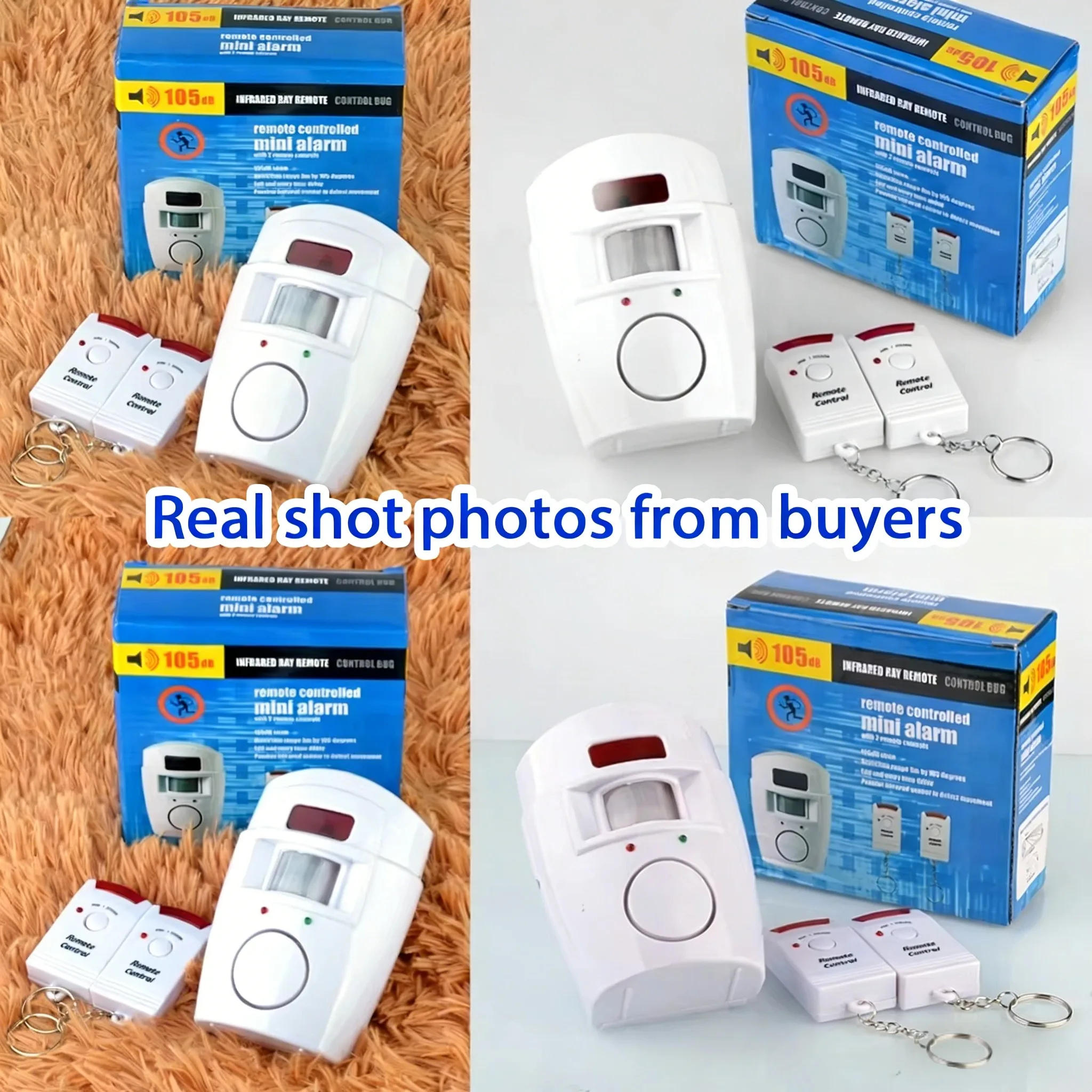 Wireless Motion Sensor Alarm 105dB Security Detector Indoor Outdoor Alert Systeem Met Afstandsbediening Voor Thuis Garage thumbnail 3