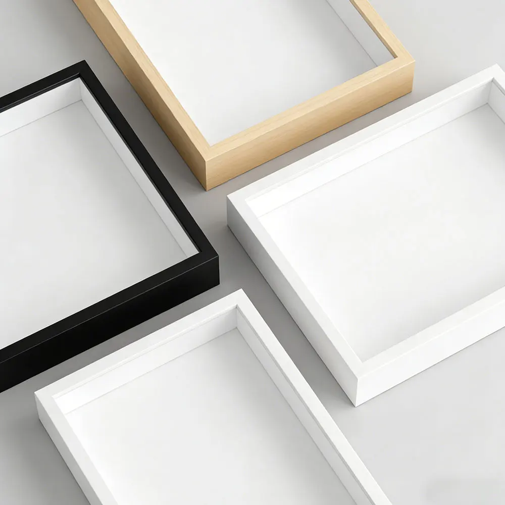 Photo Frame DIY Table Painting Frame Souvenirs Memory Box Display Box Dried Flower Butterfly Specimen Frame 5CM Hollow Wooden thumbnail 6