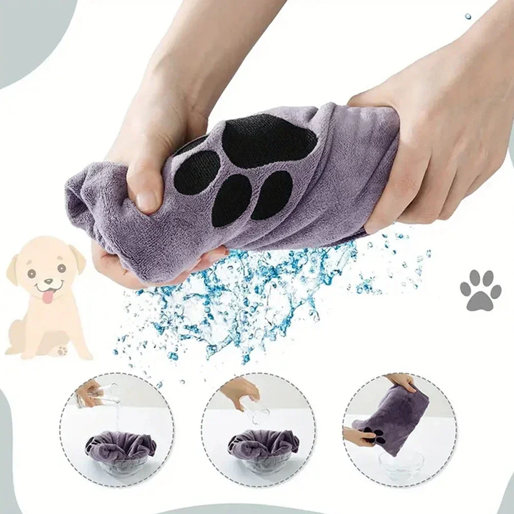 35*75cm/50*100cm Highly Absorbent Dog Towels Breathable Microfiber Pet Grooming Towel Fast-Drying Super Soft Pet Cloth thumbnail 2