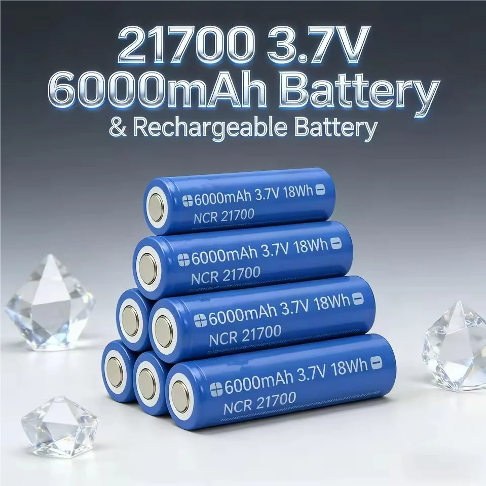 Daweikala 21700 6000mAh 3.7V High-Drain Rechargeable Li-ion Battery – Ideal for Power Tools & E-Scooters