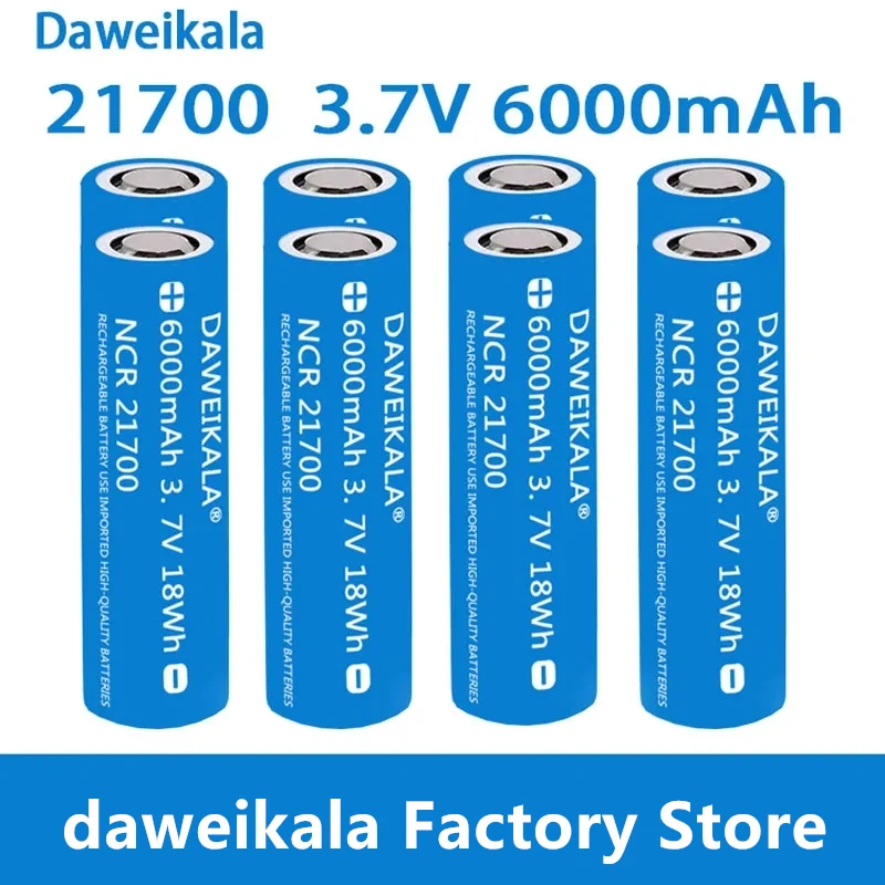 Daweikala 21700 6000mAh 3.7V High-Drain Rechargeable Li-ion Battery – Ideal for Power Tools & E-Scooters thumbnail 6