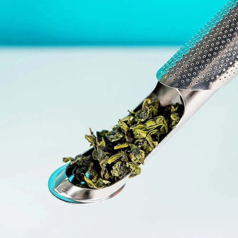 Pipe Shaped Tea Strainer Stainless Steel Infuser Accessories Long Handle Portable Brewer Tea Maker Spoon Household Teaware thumbnail 3