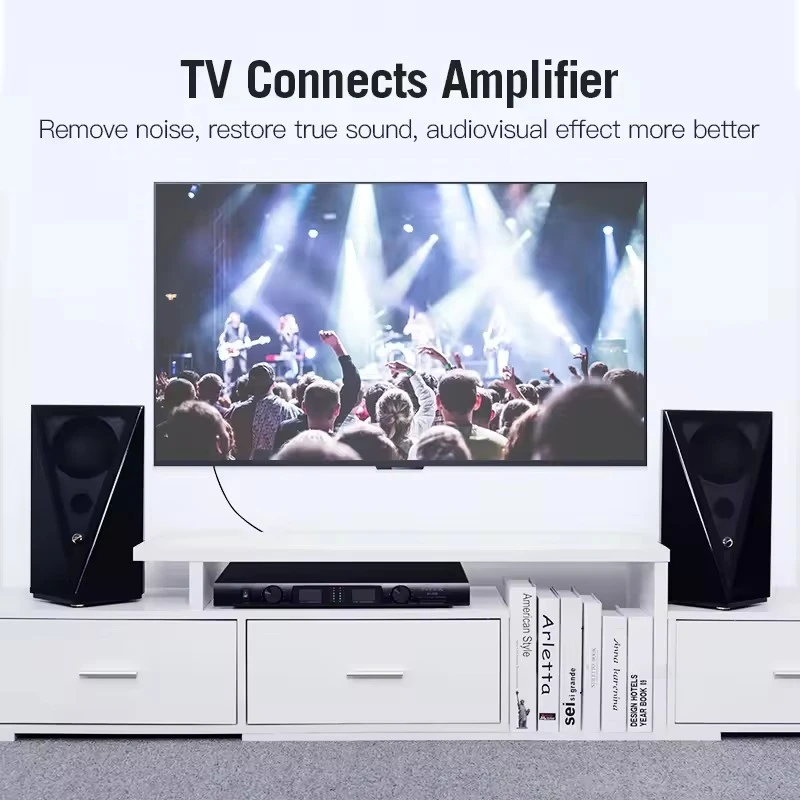 RCA Stereo Audio Cable 2RCA to 2RCA Male to Male Aux Audio Cables for HDTV Home Theater DVD Amplifier Speaker HIFI Dual RCA Cord thumbnail 6