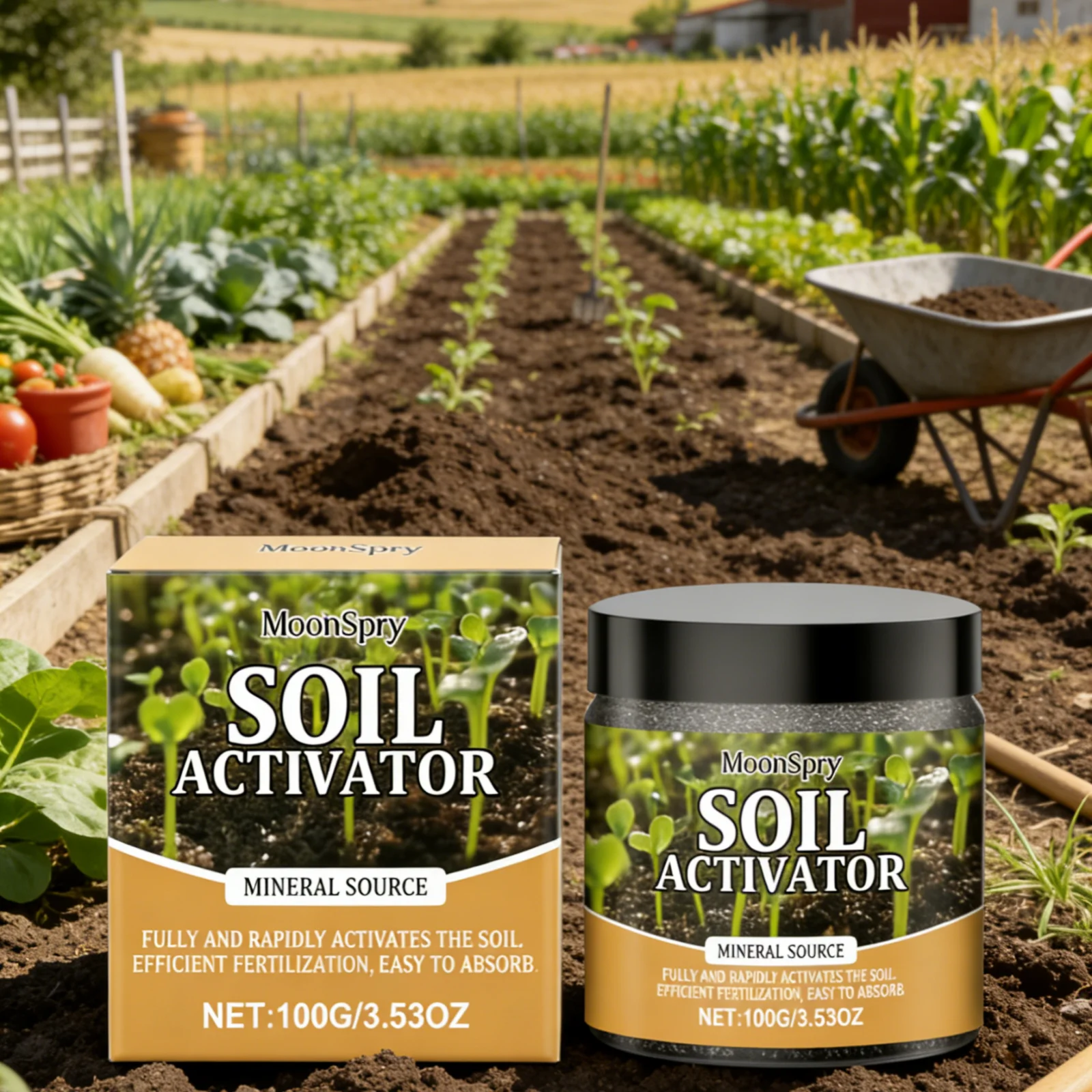 MoonSpry Soil Activator for Plants Efficient Fertilization Promote Root Development Easy Absorb Mineral Source Soil Fertilizer thumbnail 2