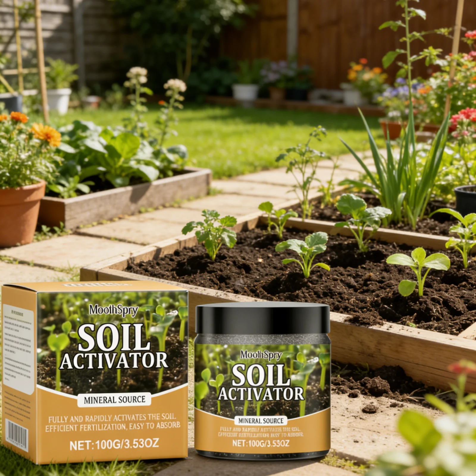 MoonSpry Soil Activator for Plants Efficient Fertilization Promote Root Development Easy Absorb Mineral Source Soil Fertilizer thumbnail 3