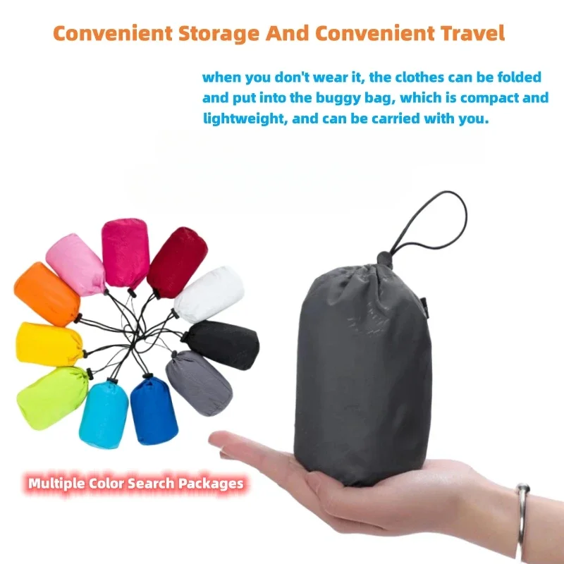 Sun Protection Unisex Coats Ultra Light Portable Foldable Hooded Windbreaker Jacket  Anti UV Waterproof Camping Rain Jacket thumbnail 2
