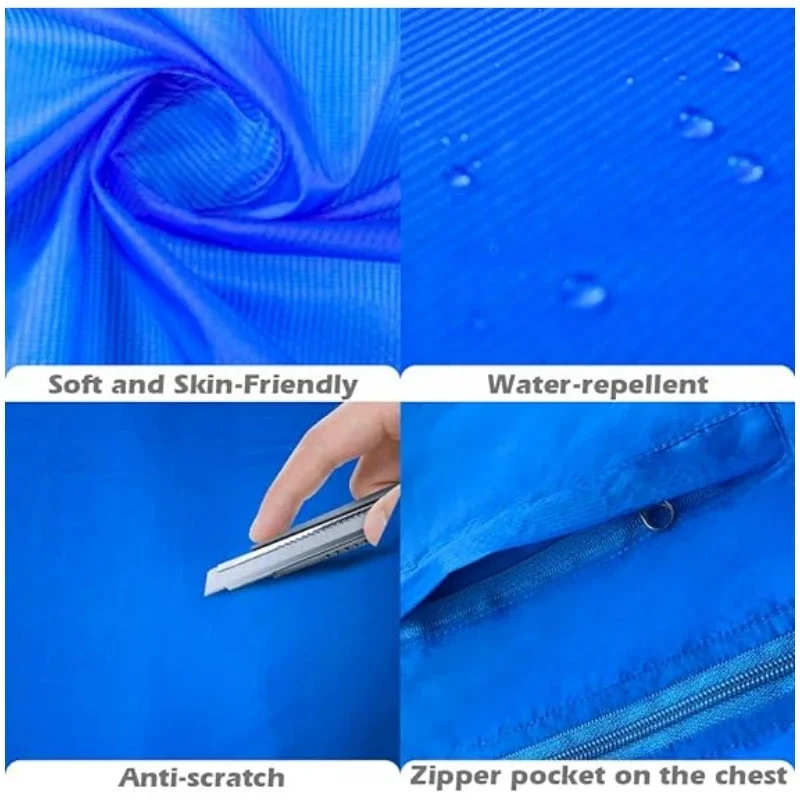 Sun Protection Unisex Coats Ultra Light Portable Foldable Hooded Windbreaker Jacket  Anti UV Waterproof Camping Rain Jacket thumbnail 4