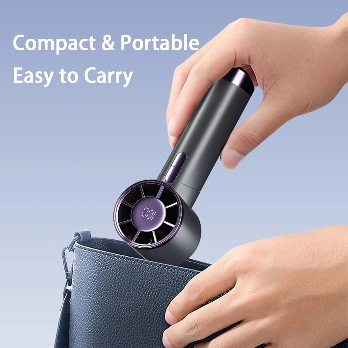 NEW Portable 5 Speeds Adjustable 1-100 Speeds High Speed Fans Super Powerful Air Duster Rechargeable Mini Usb Handheld Turbo Fan thumbnail 5