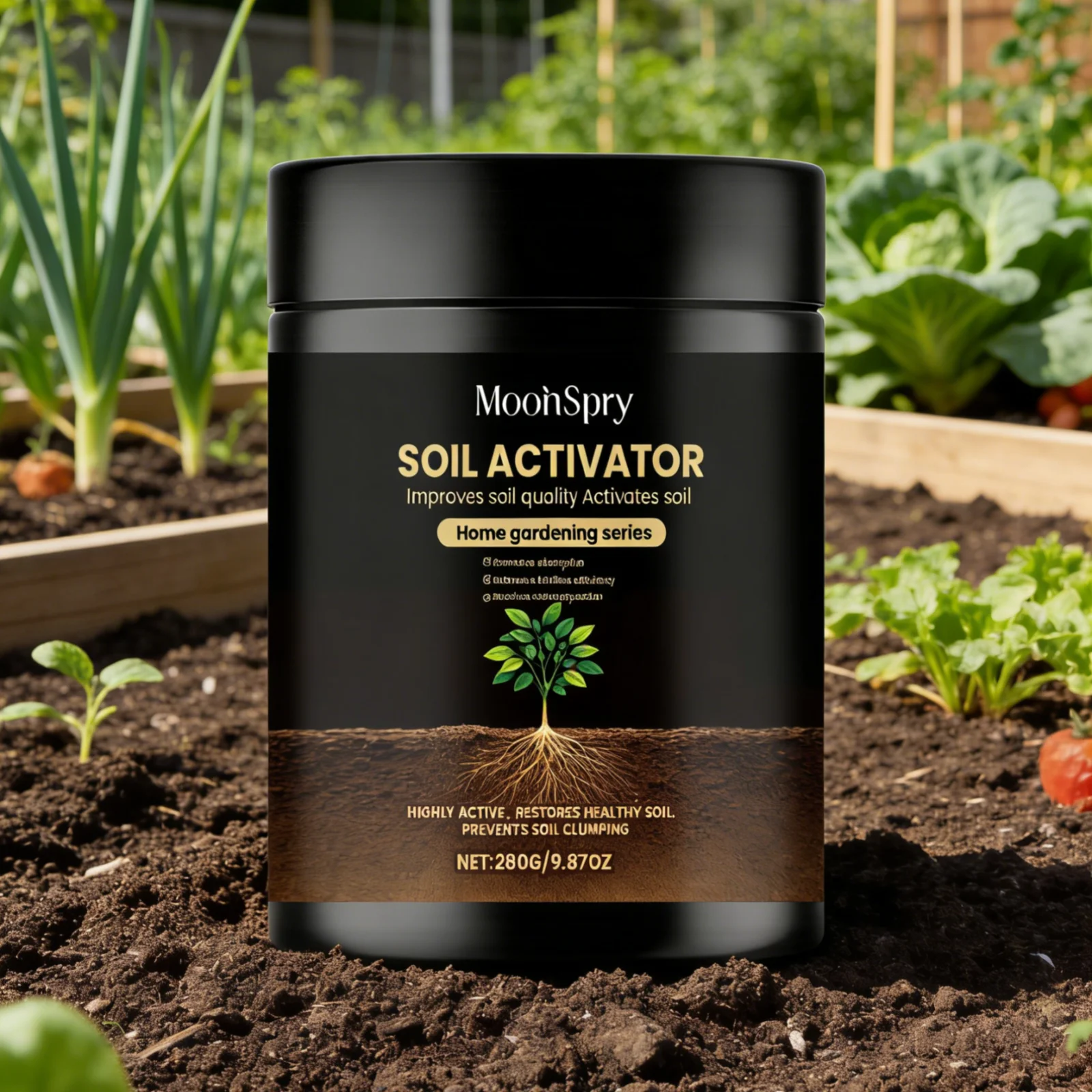 MoonSpry Soil Improver Promotes Nutrient Absorption Enhances Fertilizer Efficiency Enhances Photosynthesis Organic Soil Enhancer thumbnail 4
