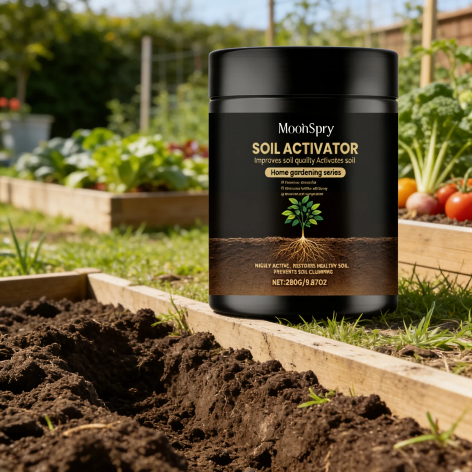 MoonSpry Soil Improver Promotes Nutrient Absorption Enhances Fertilizer Efficiency Enhances Photosynthesis Organic Soil Enhancer thumbnail 3