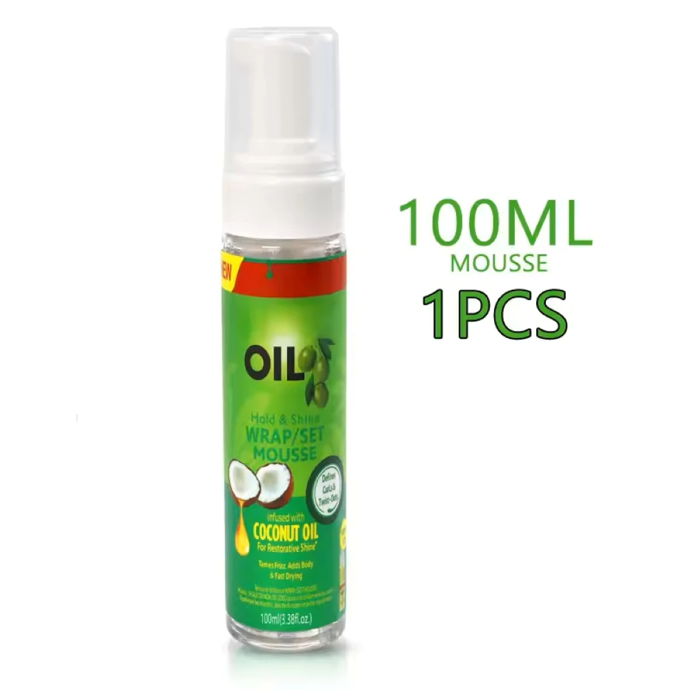 Curly Hair Mousse（100ml) For Wigs Strong Hold Olive Oil Hair Styling Mousse Anti-Frizz Hair Foam Mousse For Styling Hair Women thumbnail 6