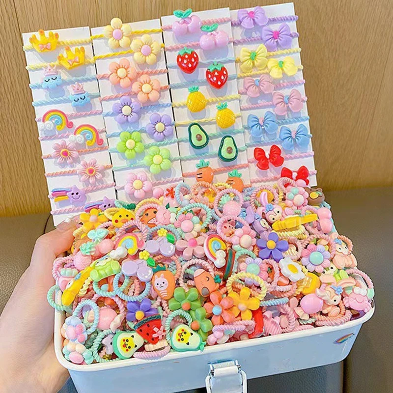 Multiple Mixed Styles Cute Cartoon Hair Band Girls Elastic Hair bands Headwear Kids Hair Accessories Hairwear