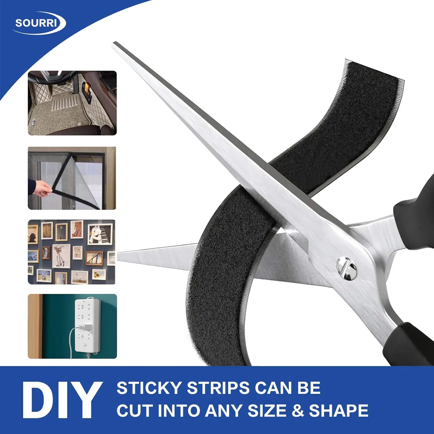 Durable Self Adhesive Hook Loop Fastener Tape Thick Nylon Sticker Strong Adhesive Fastening Roll 1-50 Meters DIY Craft Accessori thumbnail 4