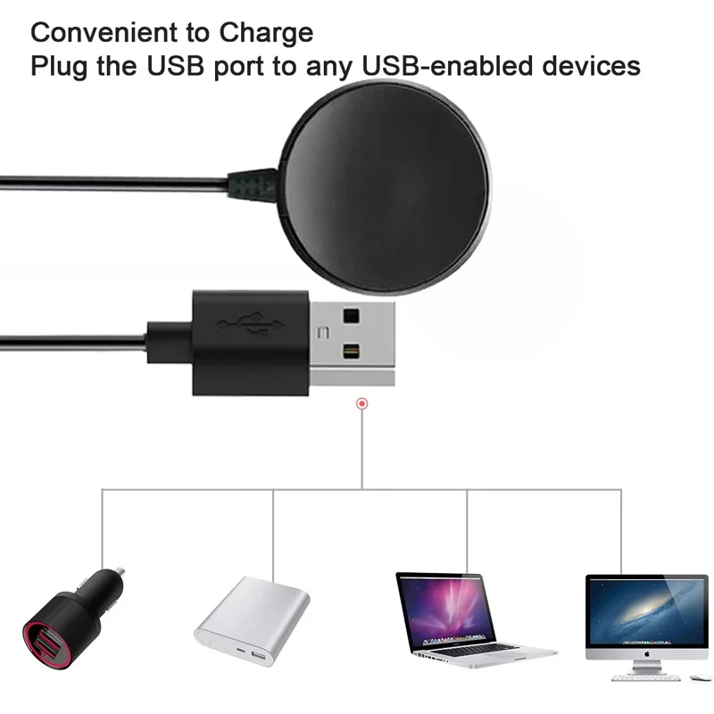 Charger for Samsung Watch Compatible with Galaxy 7/6/6 Classic/5/5 Pro/4/4 Classic Watch-Charger USB Magnetic Charger thumbnail 6
