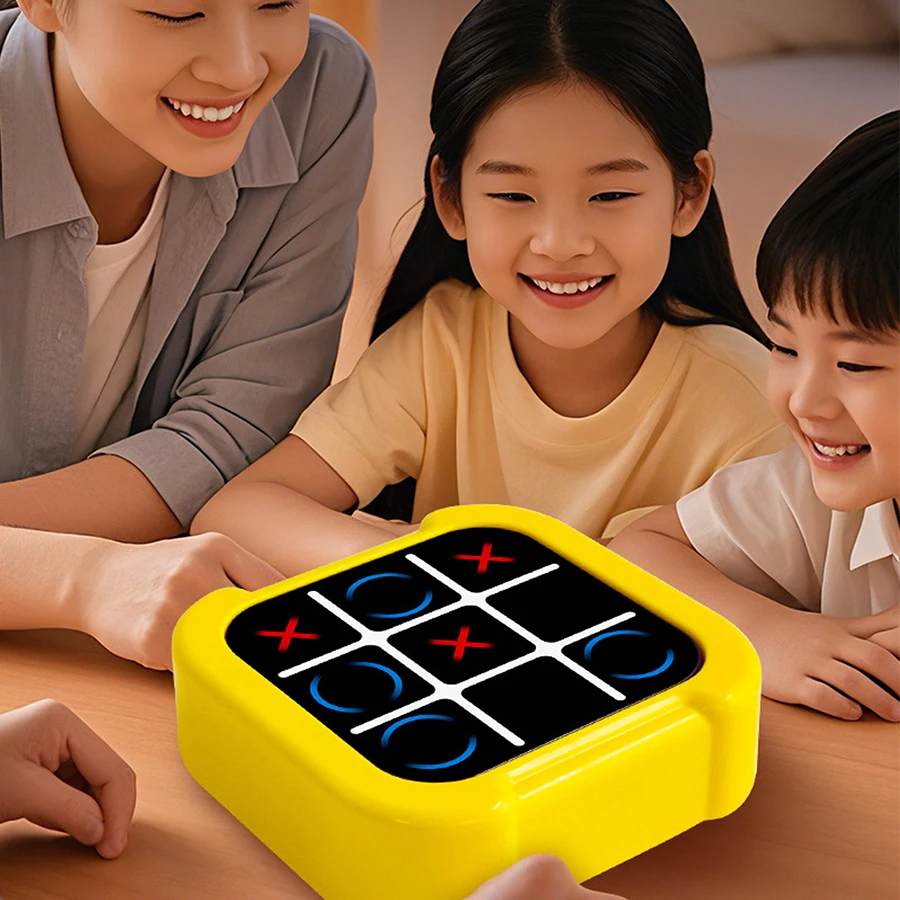 Kids' 4-in-1 Tic-Tac-Toe Game Toy: 1-on-1 Battles, Whack-A-Mole, Memory Challenge Machine for Children's Educational Games thumbnail 2