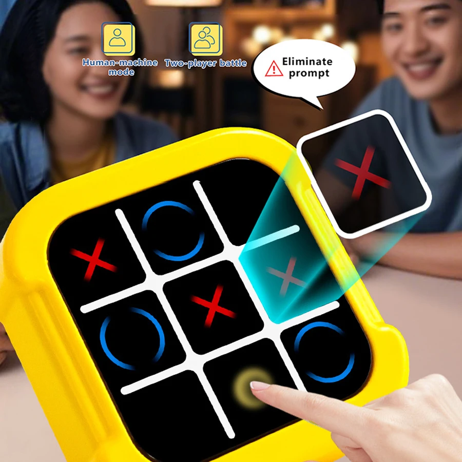 Kids' 4-in-1 Tic-Tac-Toe Game Toy: 1-on-1 Battles, Whack-A-Mole, Memory Challenge Machine for Children's Educational Games thumbnail 3