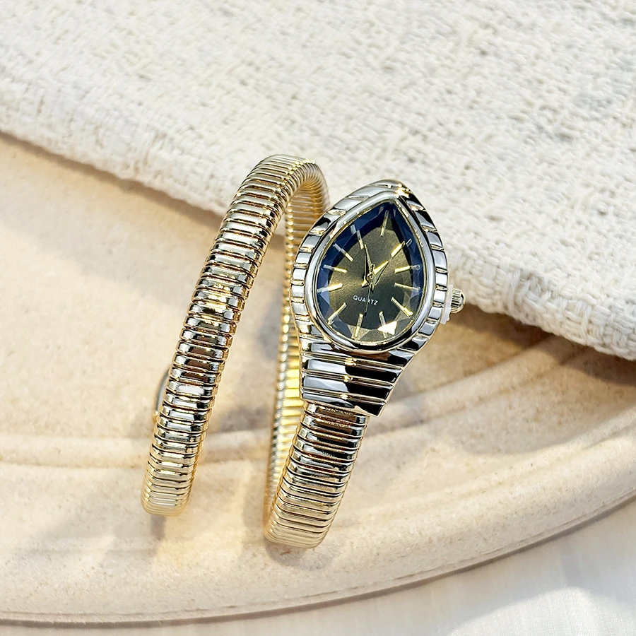 Vintage Snake-Head Bracelet Watch with Fine Strap for Ladies，Dainty Watch for woman thumbnail 3