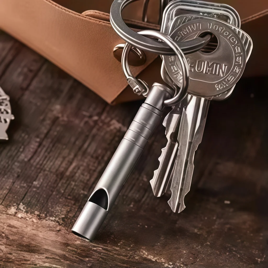 Titanium Emergency Survival Whistle with Lanyard - Ultralight Safety Whistle for Camping, Hiking & Outdoor Adventures thumbnail 5