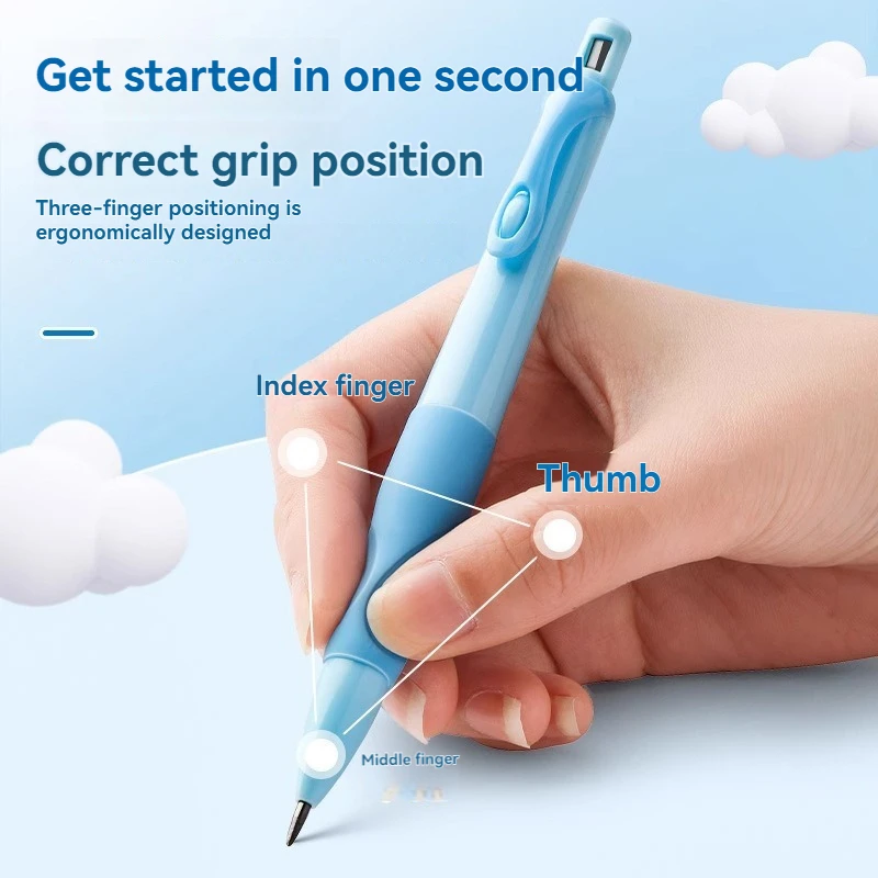 New 2.0mm Mechanical Pencils Set 4PCS Colorful Pencils + Lead Refills+Eraser + Sharpener Stationery Set for School Art Sketching thumbnail 3