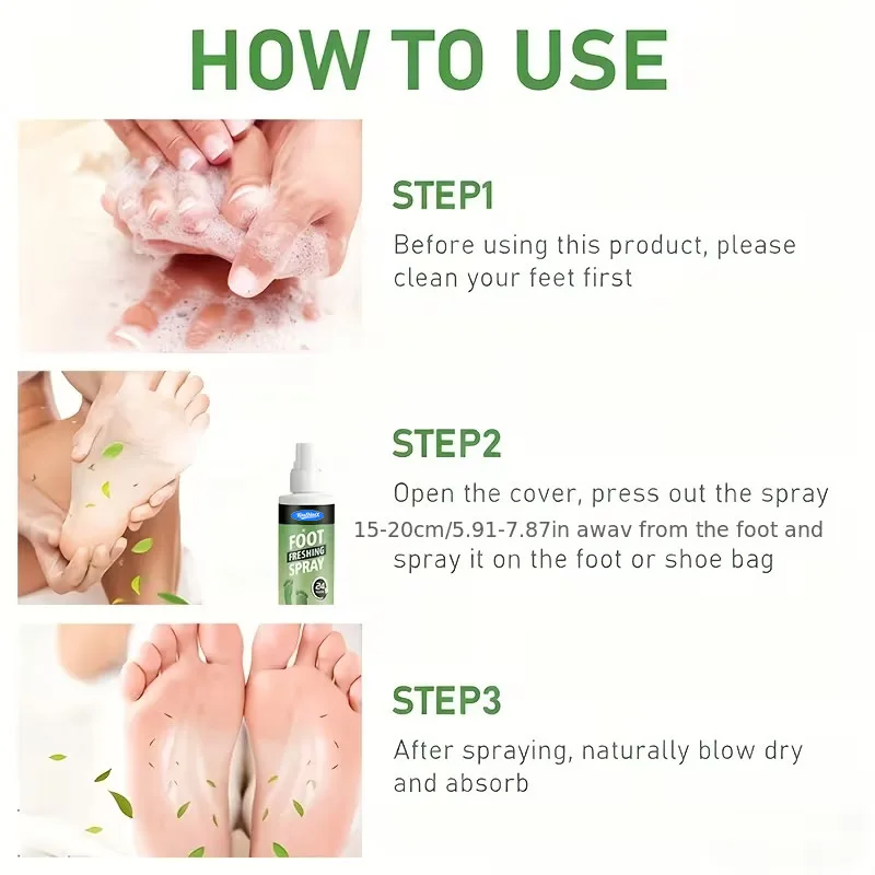 Long-lasting Deodorizing Spray-Suitable for Eliminating Sweat Odor and Shoe Odor,Sock Footwear Care,Providing Lasting Freshness thumbnail 2