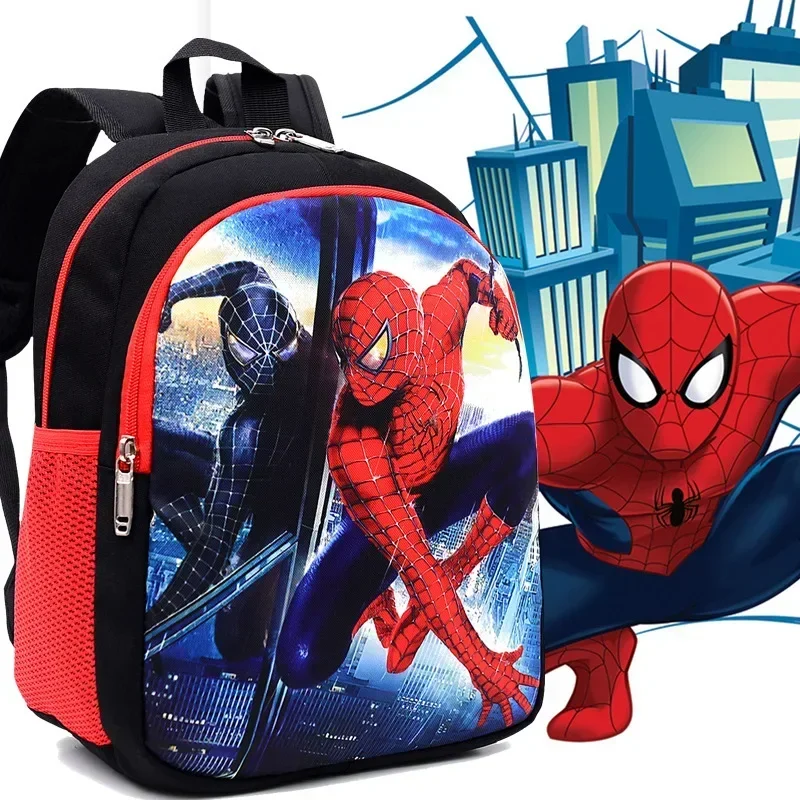 Marvel Bags Spider Man Iron Man Backpack Children Cartoon Captain America Kindergarten School Bag For Boys Schoolbag Gift thumbnail 2