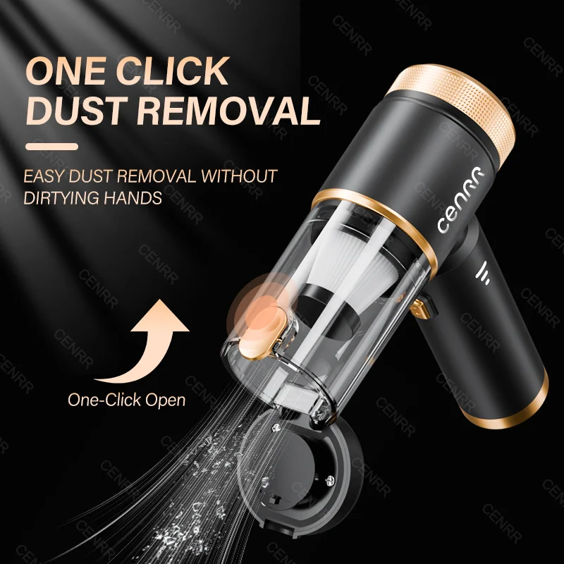 CENRR 998000PA Cordless New Portable Car Vacuum Cleaner Mini Powerful Vacuum Cleaner for Home Handheld Blower Car Cleaner thumbnail 6
