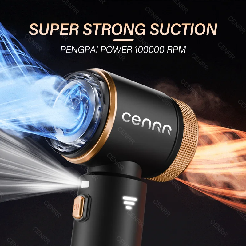 CENRR 998000PA Cordless New Portable Car Vacuum Cleaner Mini Powerful Vacuum Cleaner for Home Handheld Blower Car Cleaner thumbnail 4
