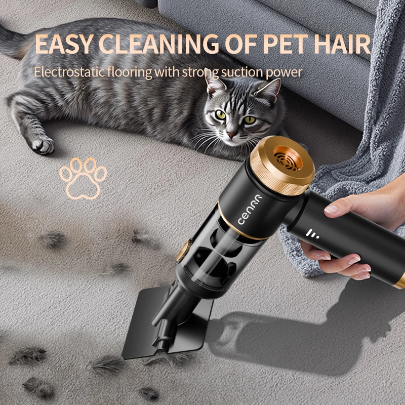 CENRR 998000PA Cordless New Portable Car Vacuum Cleaner Mini Powerful Vacuum Cleaner for Home Handheld Blower Car Cleaner thumbnail 3