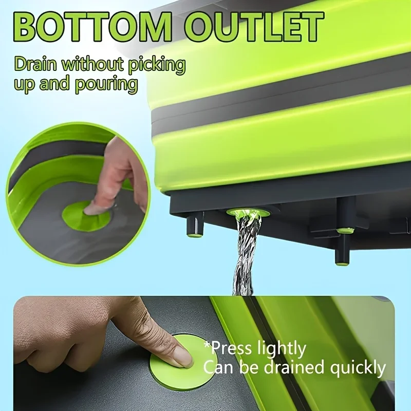 Portable Space Saving Basin with Built-in Sink and Storage Function - Perfect for Outdoor Camping Travel Home Folding Basin thumbnail 5
