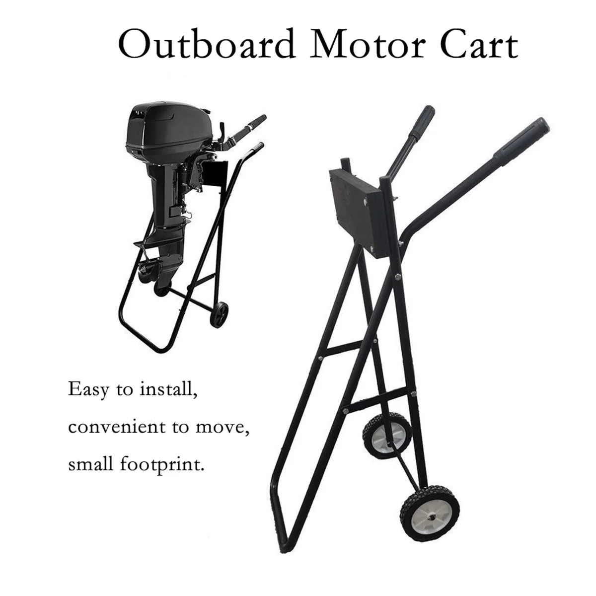 Outboard Motor Cart Boat Engine Stand Carrier Bracket Display Rack